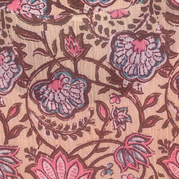 SOFT SURROUNDINGS Pergola Top and Tank Floral Embroidery Sz XS - Picture 7 of 9